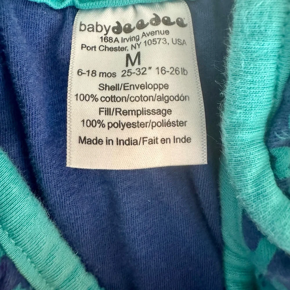 Baby Deedee Sleep Nest Tee in Playful Whales